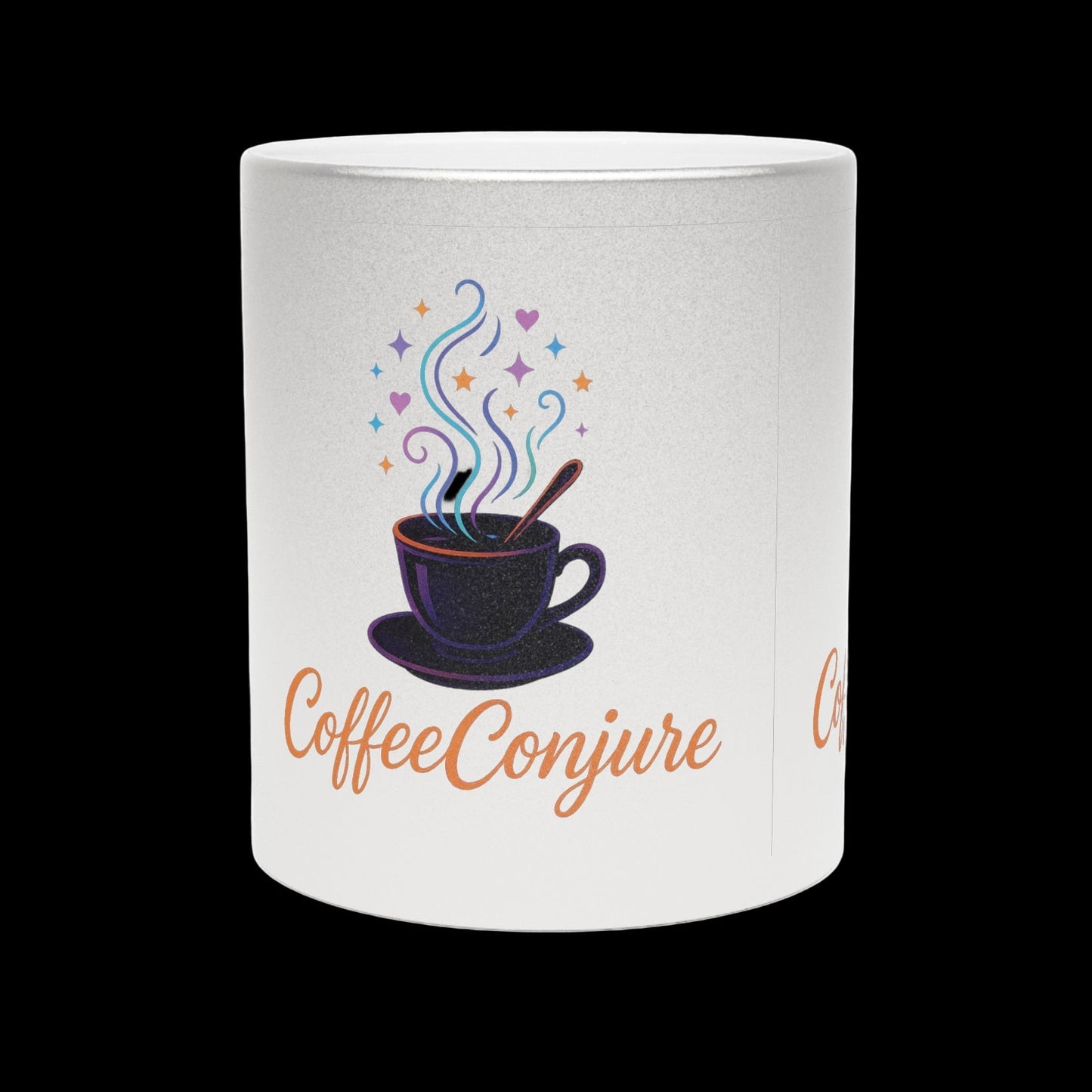 Coffee Conjure Metallic Mug - Stylish Silver/Gold Coffee Cup