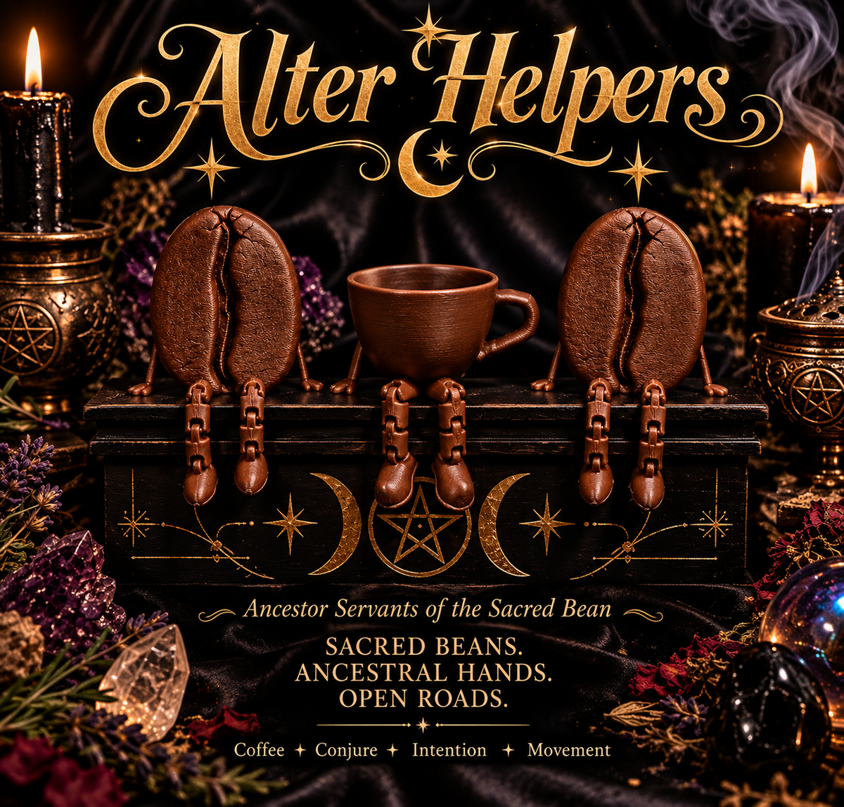 “Ancestor Servants of the Sacred Bean — Carrying Coffee’s Spirit Into the Work.”